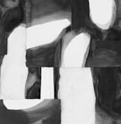 "Construct 1" - Wall Mural in Black and White by Ashleigh Ninos - Full Size