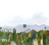 "Los Angeles landscape" - Wall Mural in Green Hills by Kelly Witmer - Full Size
