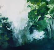 "Homeland" - Wall Mural in Forest Green by Brittany Fan - Full Size