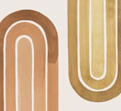 "Double Rainbow" - Wall Mural in Goldenrod by Pink House Press - Full Size