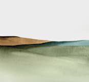 "Rolling Fields" - Wall Mural in Green by Little Valley Studio - Full Size