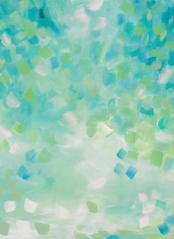 "Bountiful" - Wall Mural in Mint by Amy Gray - Full Size