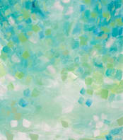 "Bountiful" - Wall Mural in Mint by Amy Gray - Full Size
