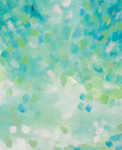 "Bountiful" - Wall Mural in Mint by Amy Gray - Full Size