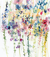 "Wildflowers" - Wall Mural in Blossom by Lindsay Megahed - Full Size