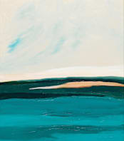 "Hawaiian Reef" - Wall Mural in Coral by Caryn Owen - Full Size