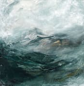 "Ice Canyon" - Wall Mural in Sea Green by Mya Bessette - Full Size