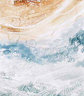"Sediment No 1" - Wall Mural in Sea by Kelly Ventura - Full Size