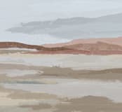 "Blushing Expanse" - Wall Mural in Sand by Kati Ramer - Full Size