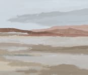 "Blushing Expanse" - Wall Mural in Sand by Kati Ramer - Full Size