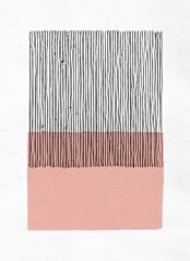 "Color Streak" - Wall Mural in Peach by Kiersten Garner - Full Size