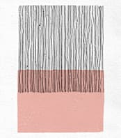 "Color Streak" - Wall Mural in Peach by Kiersten Garner - Full Size