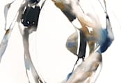 "Surrounding" - Wall Mural in grey wash by Michelle Lee - Full Size