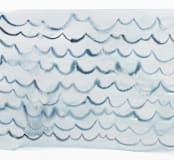 "waves" - Wall Mural in Smoke by Kelly Witmer - Full Size