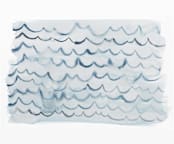 "waves" - Wall Mural in Smoke by Kelly Witmer - Full Size