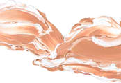 "Lost in Time" - Wall Mural in Orange by Sarah Lund - Full Size