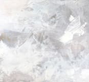 "Melody in White" - Wall Mural in misty grey by Teodora Guererra - Full Size