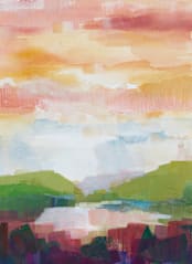 "Leaving Ojai" - Wall Mural in Sunset by sue prue - Full Size