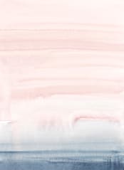"Cascading Sky" - Wall Mural in Pink by Little Valley Studio - Full Size