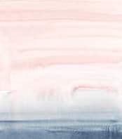 "Cascading Sky" - Wall Mural in Pink by Little Valley Studio - Full Size