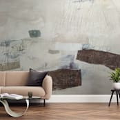 "Pet Names" - Wall Mural in Mink by Jennifer Daily - In a Room