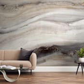 "Warm Gold I" - Wall Mural in Warm Gold by Teodora Guererra - In a Room
