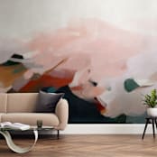 "Avery" - Wall Mural in White by Parima Studio - In a Room