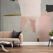 "atmospheric" - Wall Mural in Peach by Amy Gray - In a Room