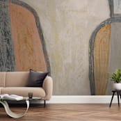 "calm distress" - Wall Mural in Sand by Kate Cawood - In a Room
