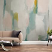 "Delicacy" - Wall Mural in White by Nicoletta Savod - In a Room