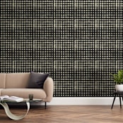 "Bill" - Wall Mural in Cream by Vera Lim - In a Room