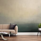 "Mystical 2" - Wall Mural in Sunset Pink by Amy Hall - In a Room
