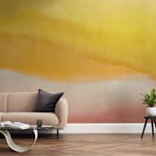 "Endless Summer" - Wall Mural in Citron by A Real Peach Studio - In a Room
