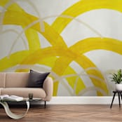 "Mountain Sunshine" - Wall Mural in Sunshine by Christina Flowers - In a Room