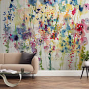 "Wildflowers" - Wall Mural in Blossom by Lindsay Megahed - In a Room
