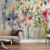 "Wildflowers" - Wall Mural in Blossom by Lindsay Megahed - In a Room