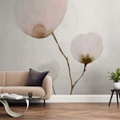 "Mokuren03" - Wall Mural in Pale Pink by jinseikou - In a Room