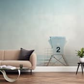 "Tower 2" - Wall Mural in sky by Kamala Nahas - In a Room