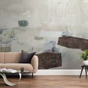 "Pet Names" - Wall Mural in Mink by Jennifer Daily - In a Room