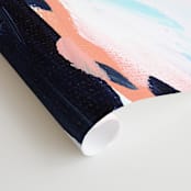 "Grapefruity" - Wall Mural in Coral by Katie Craig - Close-up