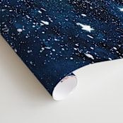"Solar System" - Wall Mural in Starlight by Alexandra Dzh - Close-up