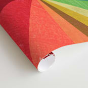 "Color Wheel" - Wall Mural in Rainbow by melanie mikecz - Close-up