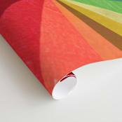"Color Wheel" - Wall Mural in Rainbow by melanie mikecz - Close-up