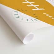 "American Football Vocab" - Wall Mural in White by Dana Beckwith - Close-up