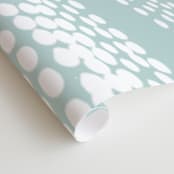 "River of Dots" - Wall Mural in White by Jorey Hurley - Close-up