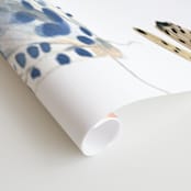 "Moths" - Wall Mural in White by Emilie Simpson - Close-up