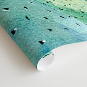 "Cacti" - Wall Mural in White by Alexandra Dzh - Close-up
