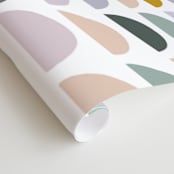 "Spectrum Tiles" - Wall Mural in Lavender by Katharine Watson - Close-up