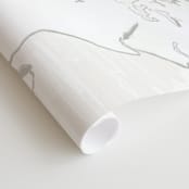 "Together" - Wall Mural in White by Krissy Bengtson - Close-up