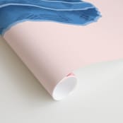 "Southwest Sunset" - Wall Mural in White by Annette Allen - Close-up
